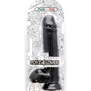 Spartaco - Dildo XXL cu ventuza, negru, 32.5 cm, Ø 6 cm