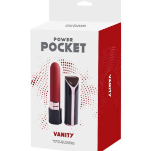 Vanity – Mini Vibrator Clitoris, ABS Premium, forma de ruj, 11 cm, Ø 2 cm