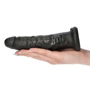 Marco - Dildo realistic cu ventuza, negru, 19.5 cm