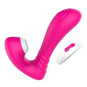Sublime – Vibrator dublu cu telecomanda, stimulator punct G, suctiune
