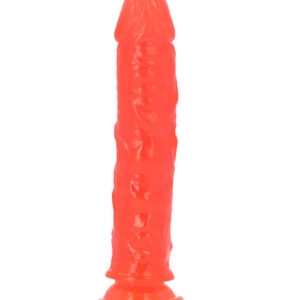 Jelly Claudio - Dildo realistic cu ventuza, rosu, 20 cm