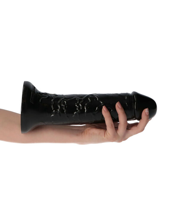Sansone - Dildo XXL cu ventuza, negru, 28.5 cm