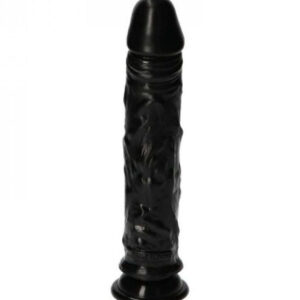 Claudio - Dildo realistic cu ventuza, negru, 20 cm
