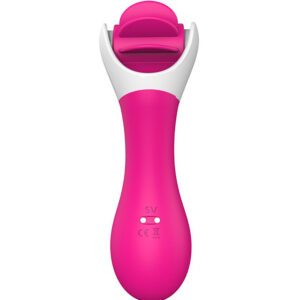 Crazy Tongue – Vibrator Clitoris Waterproof, ABS Premium si Silicon, rotativ, 13.6 cm, Ø 4.3 cm