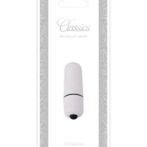 Mini Bullet – Mini Vibrator Clitoris Waterproof, ABS Premium, alb, 5.5 cm, Ø 1.8 cm