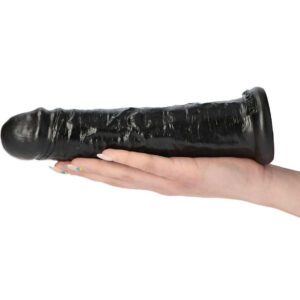 Diego - Dildo realistic cu ventuza, negru, 21.5 cm