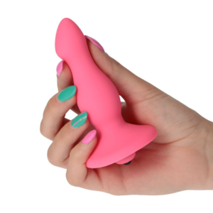 One Vibe Butt Plug - Dop anal cu vibratii, silicon, waterproof, roz