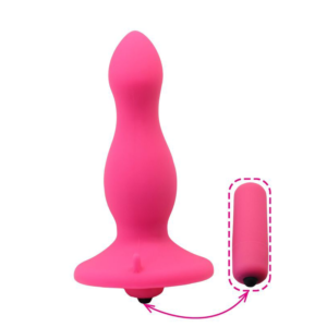 One Vibe Butt Plug - Dop anal cu vibratii, silicon, waterproof, roz