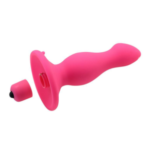 One Vibe Butt Plug - Dop anal cu vibratii, silicon, waterproof, roz