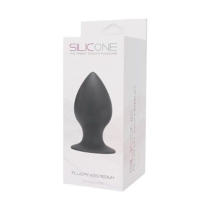 My Ass Butt Plug - Dop anal silicon premium, medium, negru