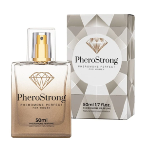 PheroStrong Perfect – Parfum cu feromoni pentru femei, cu note de litchi, ambra si trandafir - 50 ml
