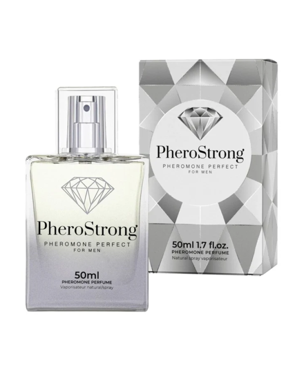 PheroStrong Perfect – Parfum cu feromoni pentru barbati, cu note de vanilie, castan și ambra - 50 ml
