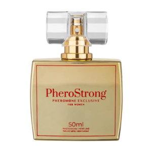 PheroStrong Exclusive – Parfum cu feromoni pentru femei, cu note de lemn de coacaze negre si iris - 50 ml