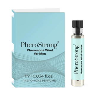 PheroStrong Wind – Mostra Parfum cu feromoni pentru barbati, cu note de bergamota si mosc - 1 ml