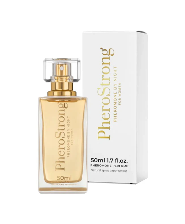 PheroStrong By Night – Parfum cu feromoni pentru femei, cu note de vanilie, patchouli si cedru - 50 ml