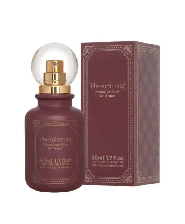 PheroStrong Show – Parfum cu feromoni pentru femei, cu note de trandafir si scortisoara - 50 ml