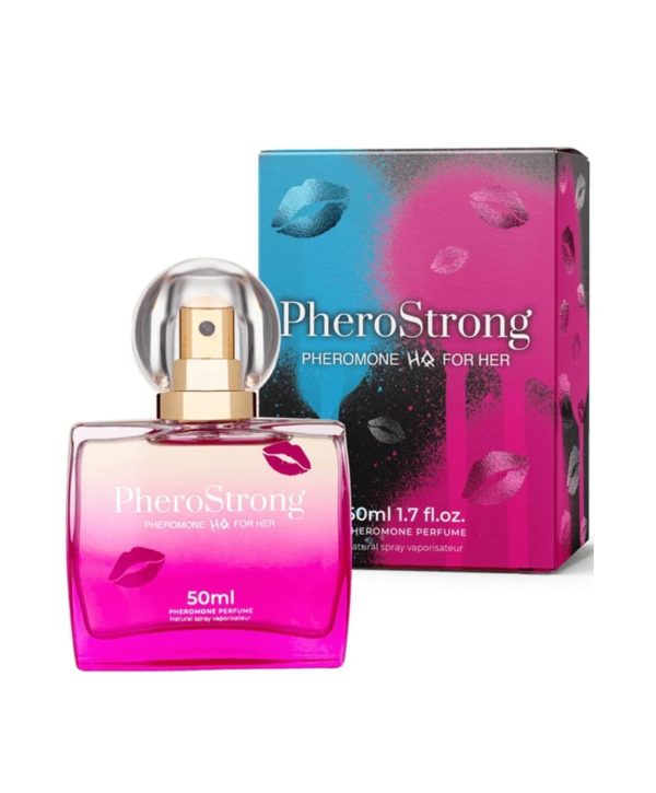 PheroStrong HQ – Parfum cu feromoni pentru femei, cu note de lemn de cedru si vanilie de Madagascar - 50 ml