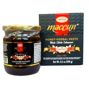 Maccun – Pasta de miere afrodisiaca, turceasca 100% naturala, pentru potenta, ejaculare precoce, crestere libido, erectie, unisex - 240 g