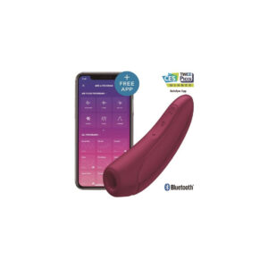 Satisfyer Curvy Sucker 1+ Connect App – Vibrator stimulator clitoridian cu suctiune si aplicatie, waterproof