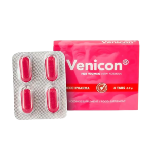 Venicon Women – Capsule crestere libido scazut femei, cu Tribulus Terrestris, Zinc, Calciu - 4 buc