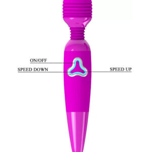 Pretty Love Body – Vibrator Wand Masaj, Silicon, violet, 25 cm, Ø 4.5 cm
