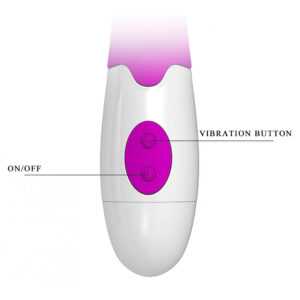 Pretty Love Andre – Vibrator Rabbit Waterproof, Silicon, punctul G, roz, 20.5 cm, Ø 3 cm