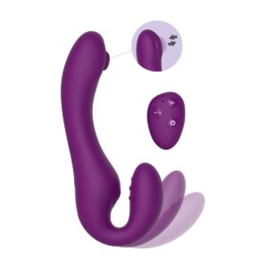 Xocoon Pulse Vibe - Vibrator Strapless Strapon, cu telecomanda, waterproof, pentru cupluri