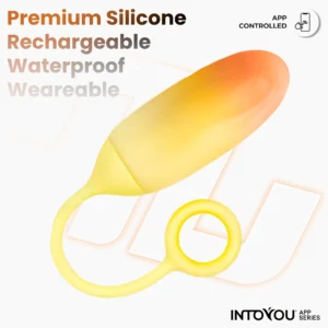 IY - Vibrating Egg with App. - Yellow/Orange