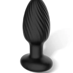 IY - Drago - Butt Plug Vibration, 360° Twister Movement with Remote Controle - Black