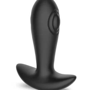 IY - Milton -Dual Tapping Anal Plug with Remote Control - Black