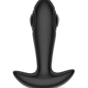 IY - Milton -Dual Tapping Anal Plug with Remote Control - Black