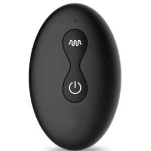 IY - Milton -Dual Tapping Anal Plug with Remote Control - Black