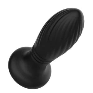 IY - Tainy - Thrusting Led Lighted Anal Plug with Remote Control - Black