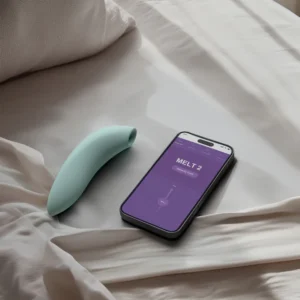 We-Vibe Melt 2 – Vibrator Stimulator Clitoris, Pleasure Air, Control prin Aplicatie, 6 moduri de presiune, Verde