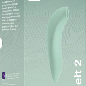 We-Vibe Melt 2 – Vibrator Stimulator Clitoris, Pleasure Air, Control prin Aplicatie, 6 moduri de presiune, Verde