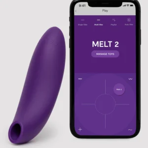 We-Vibe Melt 2 – Vibrator Stimulator Clitoris, Pleasure Air, Control prin Aplicatie, 6 moduri de presiune