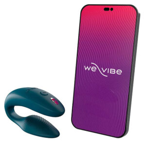 We-Vibe Sync 2 – Vibrator Stimulare Clitoris si Punctul G, Control prin Aplicatie, pentru cupluri, Verde