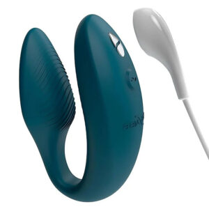We-Vibe Sync 2 – Vibrator Stimulare Clitoris si Punctul G, Control prin Aplicatie, pentru cupluri, Verde