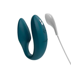 We-Vibe Sync 2 – Vibrator Stimulare Clitoris si Punctul G, Control prin Aplicatie, pentru cupluri, Verde