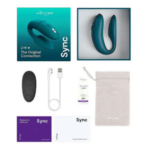 We-Vibe Sync 2 – Vibrator Stimulare Clitoris si Punctul G, Control prin Aplicatie, pentru cupluri, Verde