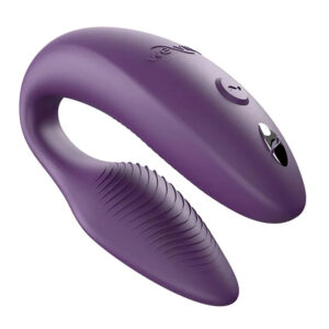 We-Vibe Sync 2 – Vibrator Stimulare Clitoris si Punctul G, Control prin Aplicatie, pentru cupluri, Mov