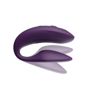 We-Vibe Sync 2 – Vibrator Stimulare Clitoris si Punctul G, Control prin Aplicatie, pentru cupluri, Mov