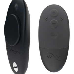 We-Vibe Moxie+ – Vibrator Stimultor Clitoris, pentru Chiloti, Control prin Telecomanda si Aplicatie, Negru