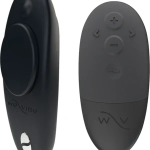 We-Vibe Moxie+ – Vibrator Stimultor Clitoris, pentru Chiloti, Control prin Telecomanda si Aplicatie, Negru