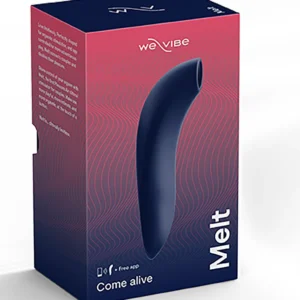 We-Vibe Melt – Vibrator Stimulator Clitoris, Pleasure Air, Control prin Aplicatie, Albastru