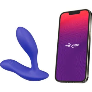 We-Vibe Vector + – Vibrator Stimulator Prostata, 6 moduri de vibratie, Control prin Aplicatie, Ø 3 cm