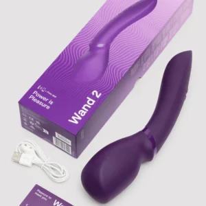 We-Vibe Wand 2 – Vibrator Wand Masaj, Stimulare Clitoris, Control prin Aplicatie, Ø 5 cm