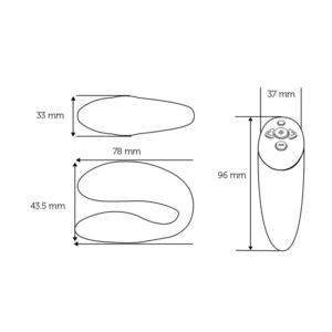 We-Vibe Chorus – Vibrator Smart cu Telecomanda, pentru Cupluri