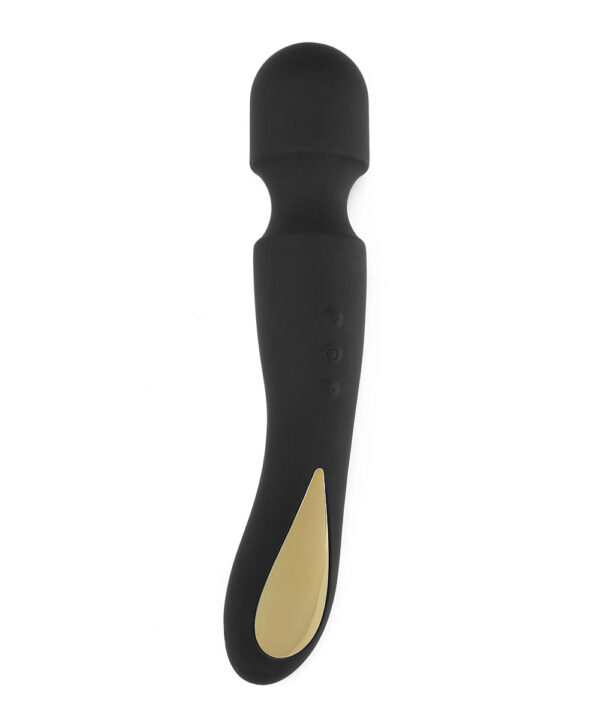 ToyJoy Zenith Massager – Vibrator Wand Masaj, Stimulare Clitoris, Silicon Premium, Negru, Ø 4 cm