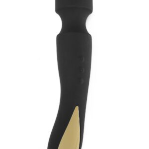 ToyJoy Zenith Massager – Vibrator Wand Masaj, Stimulare Clitoris, Silicon Premium, Negru, Ø 4 cm